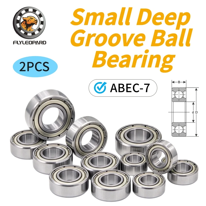 2PCS Small Bearing 623ZZ 3x10x4 624ZZ 4x13x5 625ZZ 5x16x5 626ZZ 6x19x6 683ZZ 3x7x3 686ZZW4 6x13x4 693ZZ 3x8x4
