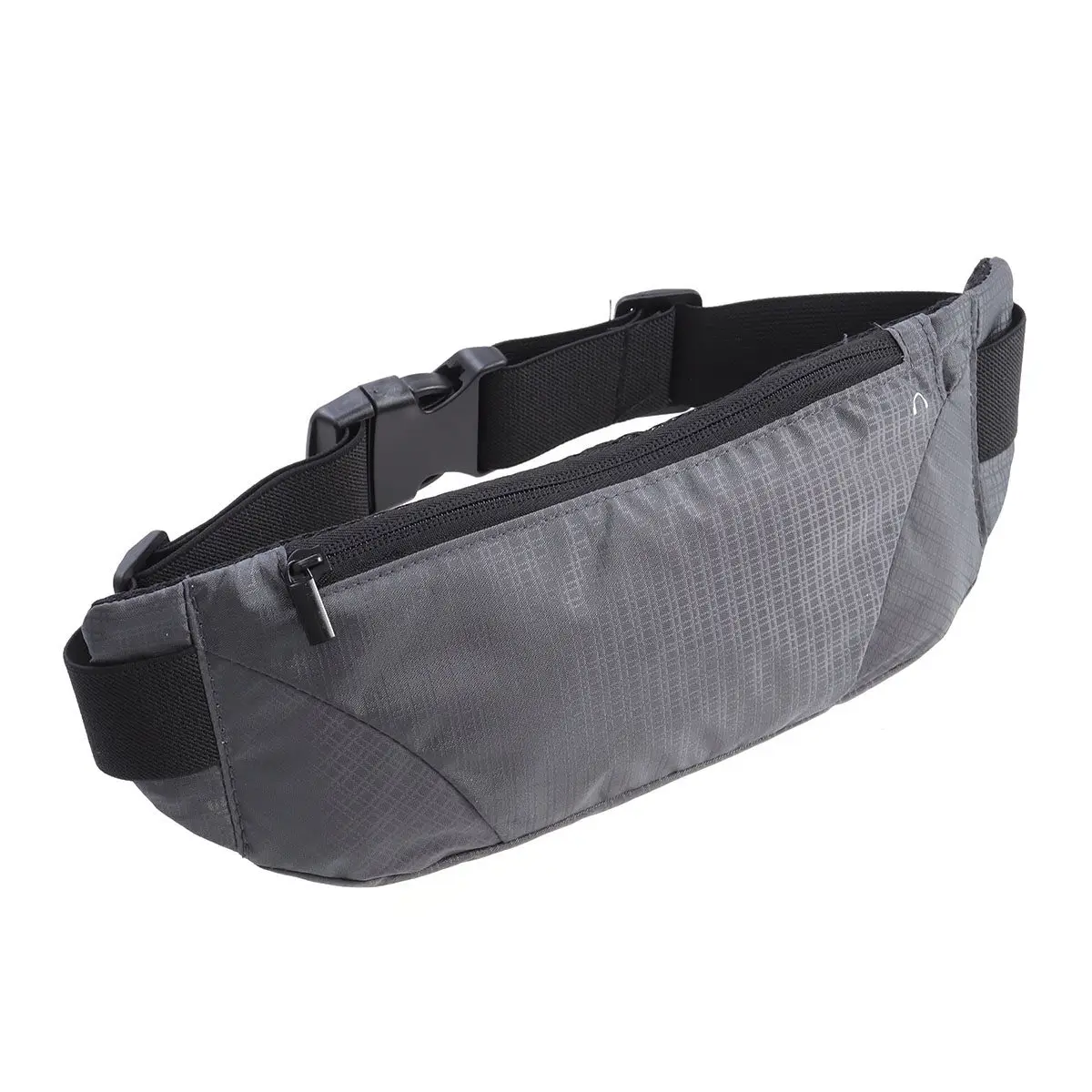 

Multi-Function Lightweight Grey Running Waist Bag Large Capacity Waterproof Outdoor Waist Pouch for Travel Hiking Bike