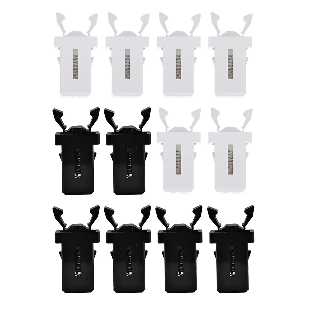

40pcs Trash Can Accessories Sturdy Plastic Latch Buttons Universal Design Kitchen Facilities Black White Buckles Replacement