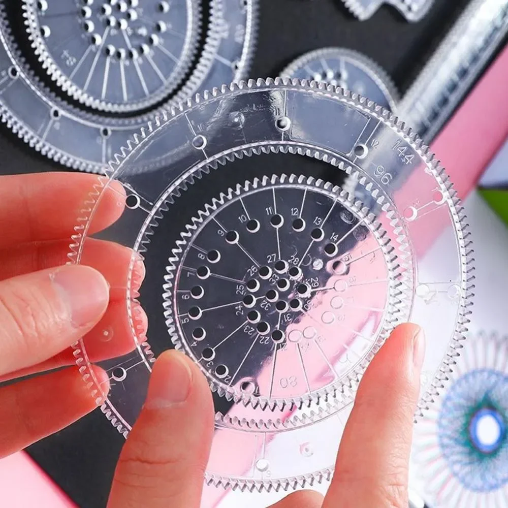 22pcs Spirograph Set Geometric Ruler Learning Painting Mathematical Puzzle Drawing Art Tools Educational Toy