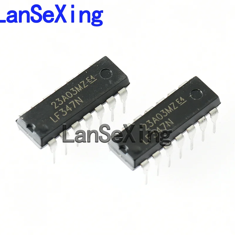 Direct insertion LF347N LF347CN DIP-14 broadband JFET input four operational amplifiers LF347 chip 347