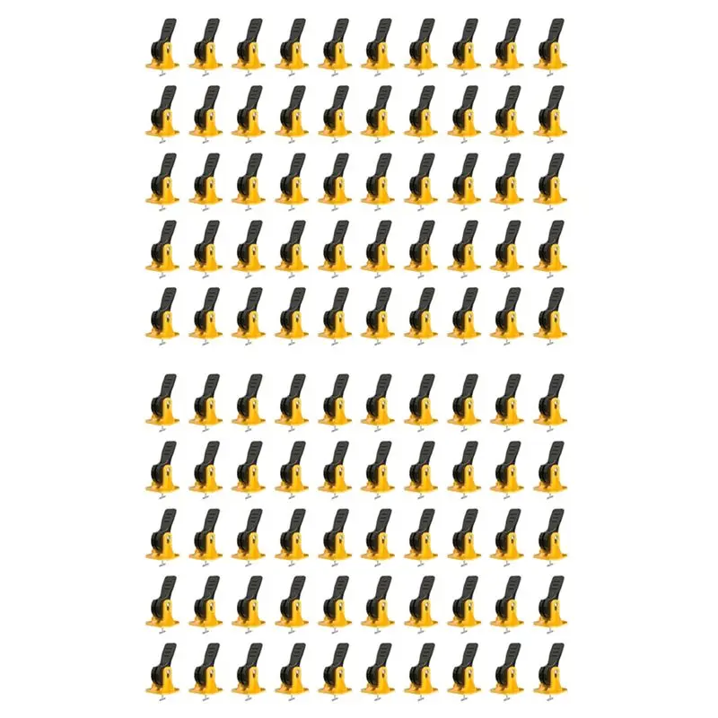 syw-100-pcs-タイルレベリングツール、再利用可能なタイルレベリングシステム、床レベリングツール、タイルレベリングクリップ