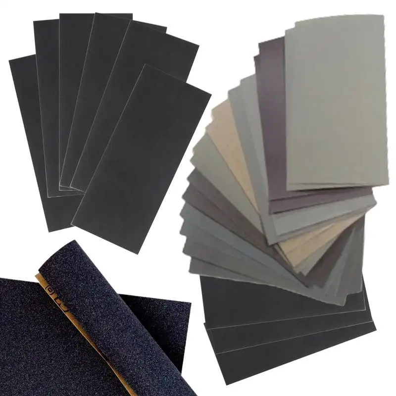 Wet Dry Sandpaper 60 To 10000 Grit Sandpaper For Automotive Polishing Woodworking Tool Sand Sheet For Woodworking Automotive And