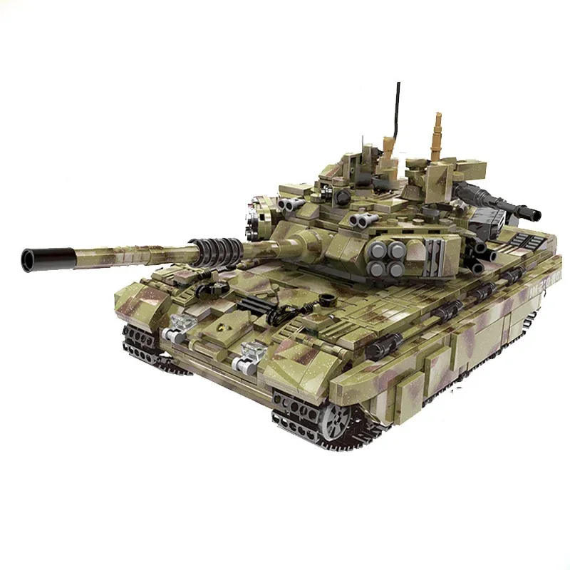 Leger T90 Panzer Tijger Tank Bouwstenen Compatibele Technische Klassieke Militaire Oorlog Wapens Bakstenen Kid Educatief Jongen Speelgoed Cadeau