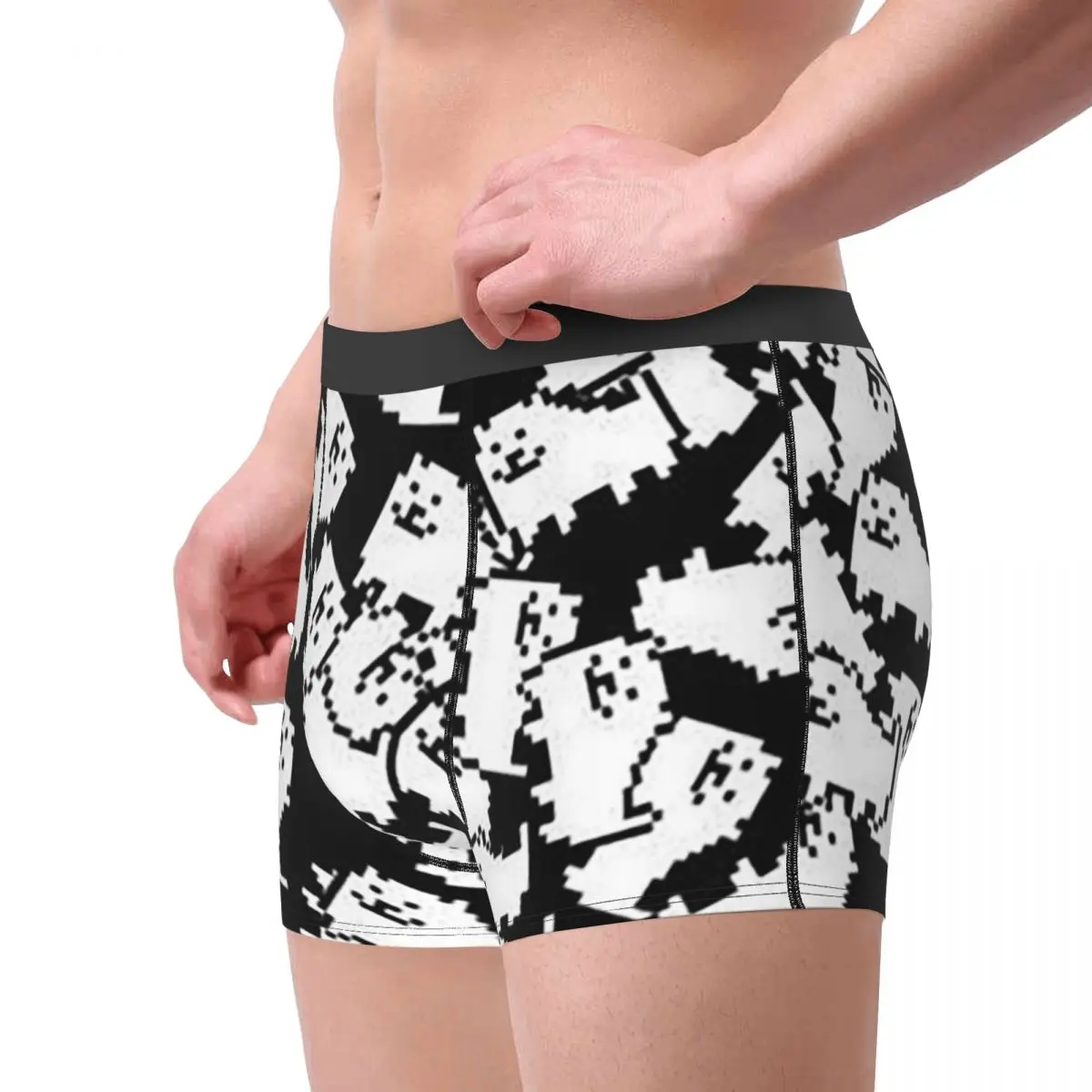 Celana Dalam Boxer Celana Pendek Undertale Video Game Anjing yang Mengganggu Celana Dalam Lucu Pakaian Dalam Lembut Pria untuk Hadiah Pacar Pria