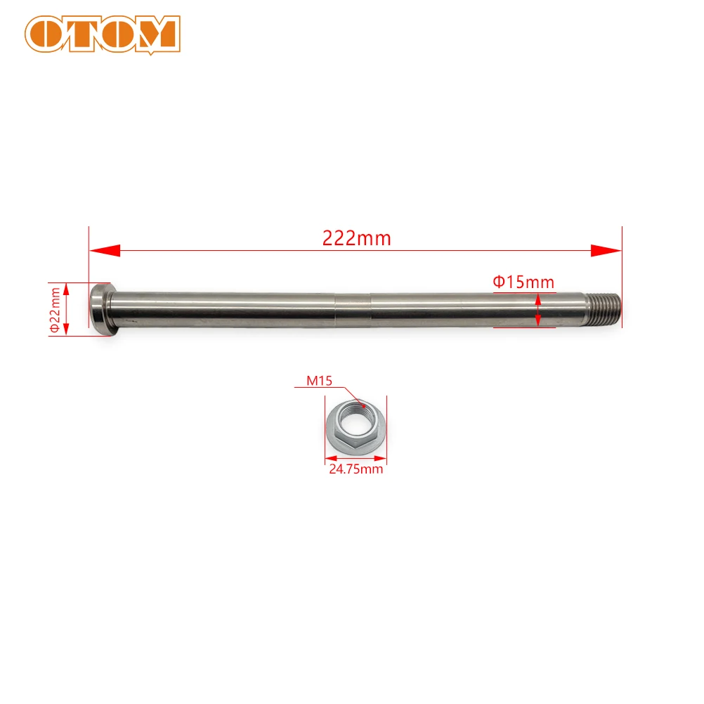 OTOM Motorcycle Swing Arm Axle With Nut For KTM SX SXS HUSQVARNA TC GASGAS MC 85 2013-2024 Dirt Bikes Accessories 47104037000 view 3