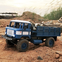 Wpl B-24 Remote Control Military Truck Diy Off-Road 4wd Rc Car 4 Wheel Drive Climbing B24 Gaz-66 Vehicle For Birthday Gift Toy