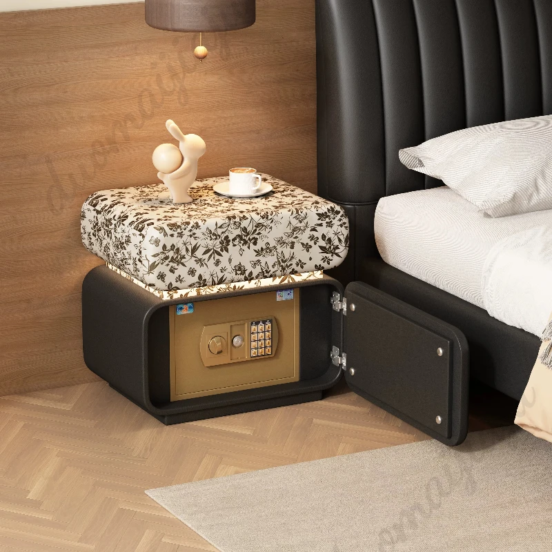 Design Luxury Nightstand Secret Nordic Small Lit Bedside Table Hidden Compartment Mesa De Cabeceira Mid Century Furniture