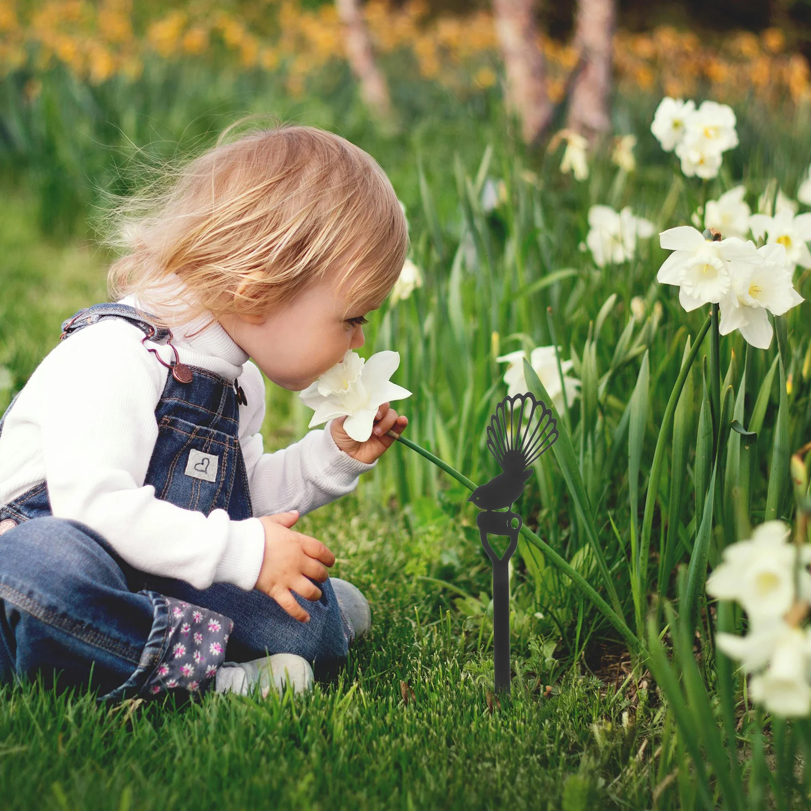 

Garden Stakes Art Decorative Lawn Stakes For Outdoor Yard Patio Bird Garden Ornament Swing Wind Decor Simulation Birds