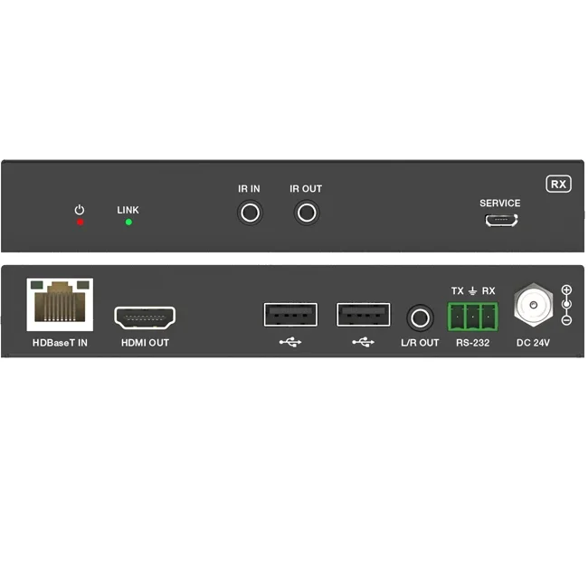 

In stock 4K UHD HDMI USB C HDBaseT2.0 Extender Bi-directional IR RS-232 EDID 24V POC for Home Theatre System