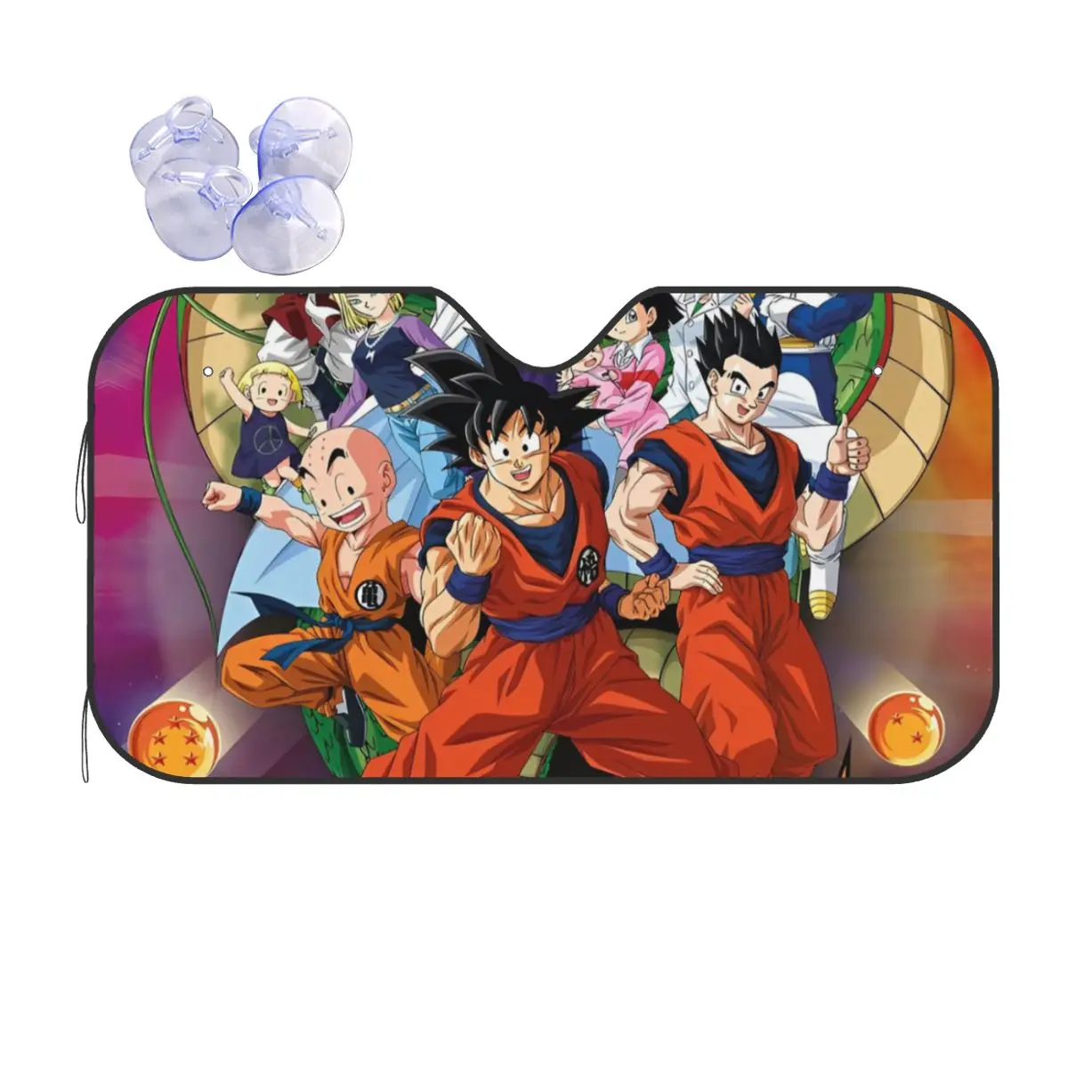 Dragon Ball Z DBZ Anime Windshield Sunshade DBZ Goku Fold-up Car Front Windshield 70x130cm Car Sunshade Car-covers