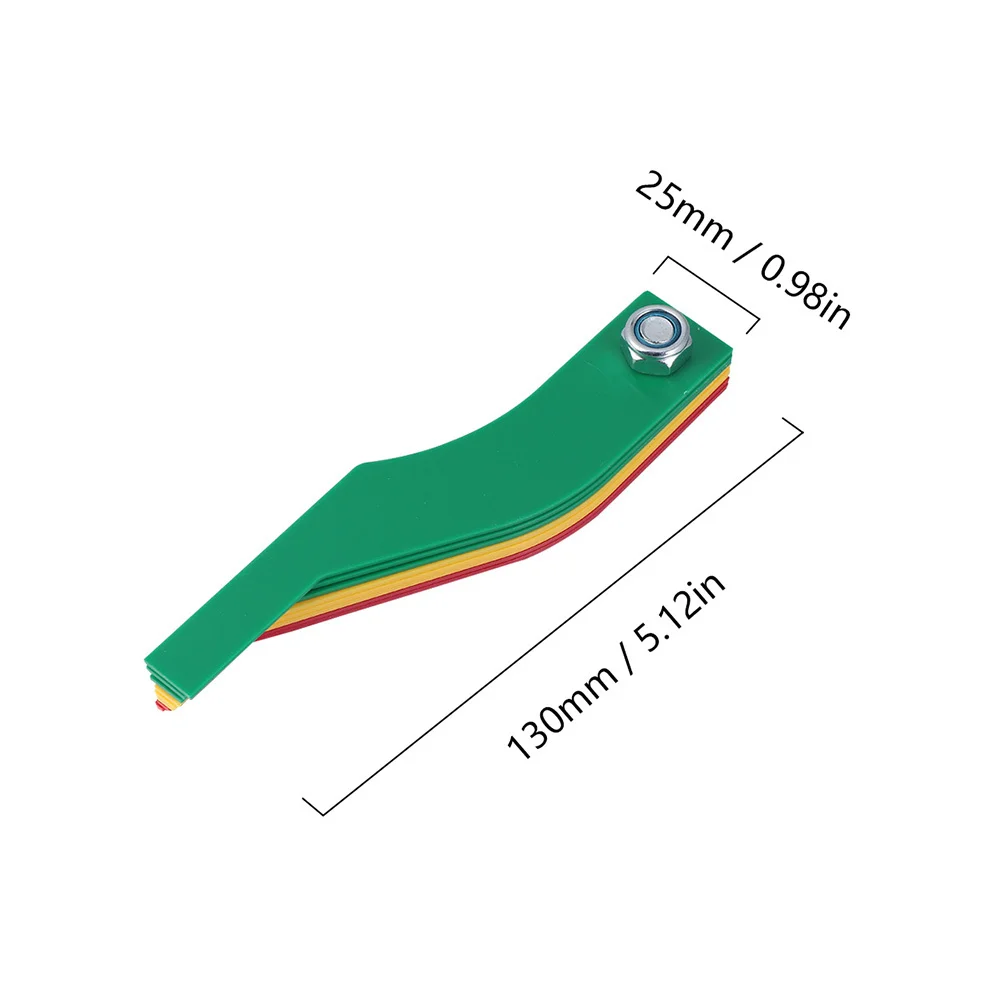2 قطعة مقياس لقياس سمك السيارة البلاستيك لوحة الفرامل مقياس دائم قياس لوحة الفرامل أداة اختبار ضوء العمل #4