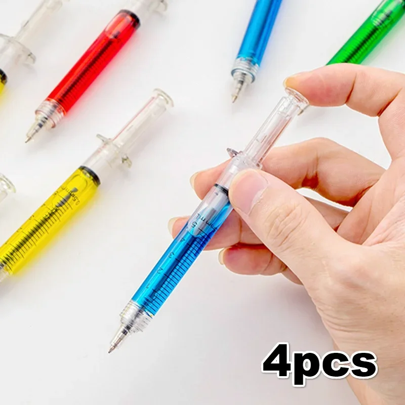 Creative Syringe Shape Ballpoint Pen Toy Pen For Kids Nurse Doctor Gift School Office Supplies Education Stationery Supplies