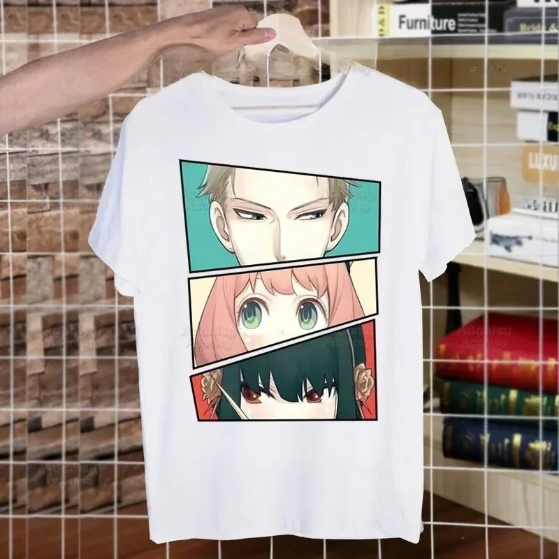 Koszulka damska z krótkim rękawem Spy House Anime Aniya Dusk Yoel Harajuku Kawaii Y2k Top Goth Aesthetic Fashion Clothing