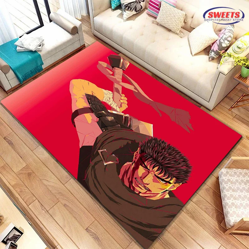 3D HD Guts S-Sw0rd in B-Berserk Cartoon Area Carpet,Rug for Living Room Tapete for Bedroom Sofa Doormat Decor Non-slip Floor Mat