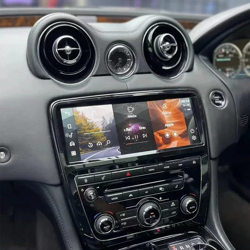 ل جاكوار XJ 351 2009-2016 راديو أندرويد للسيارة نظام تحديد المواقع والملاحة السيارات ستيريو Headunit مشغل ديفيدي للسيارة الوسائط المتعددة الموسيقى Carplay 8 + 256G