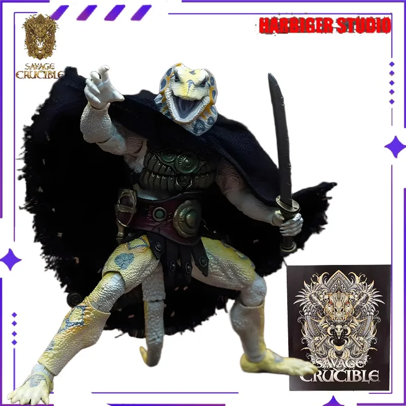 

HS Studio Original Savage Furnace Conan White Lizard Мобильная 7-дюймовая кукла игрушка ручной работы Подарочная коллекция Орнамент на складе