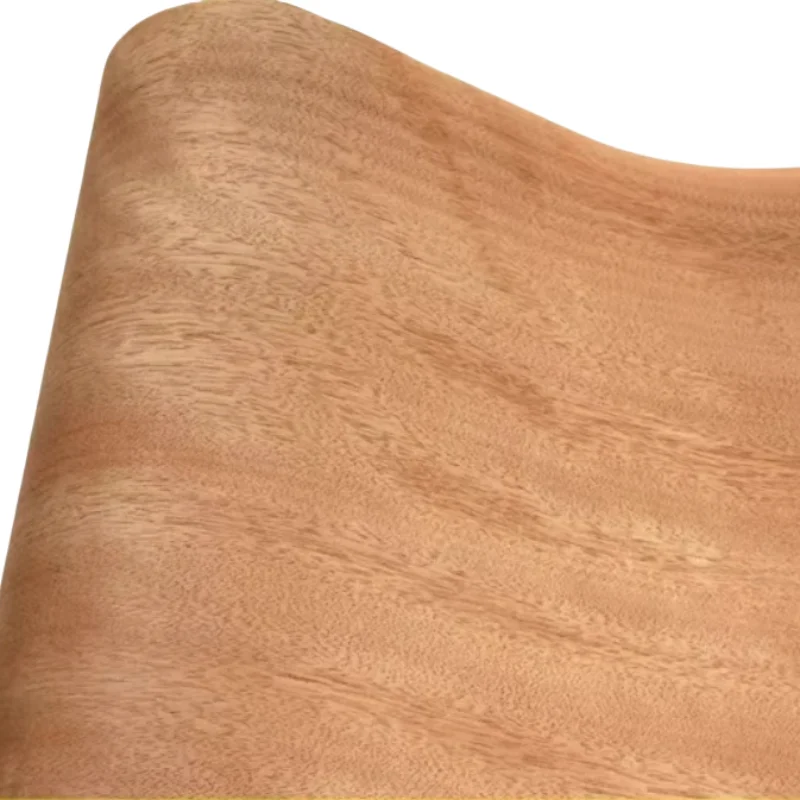 

2PCS 18X250CM Natural Red walnut Thin wood veneer DIY Solid Wooden Decorative Panel Skin Speaker (back non-woven fabric)