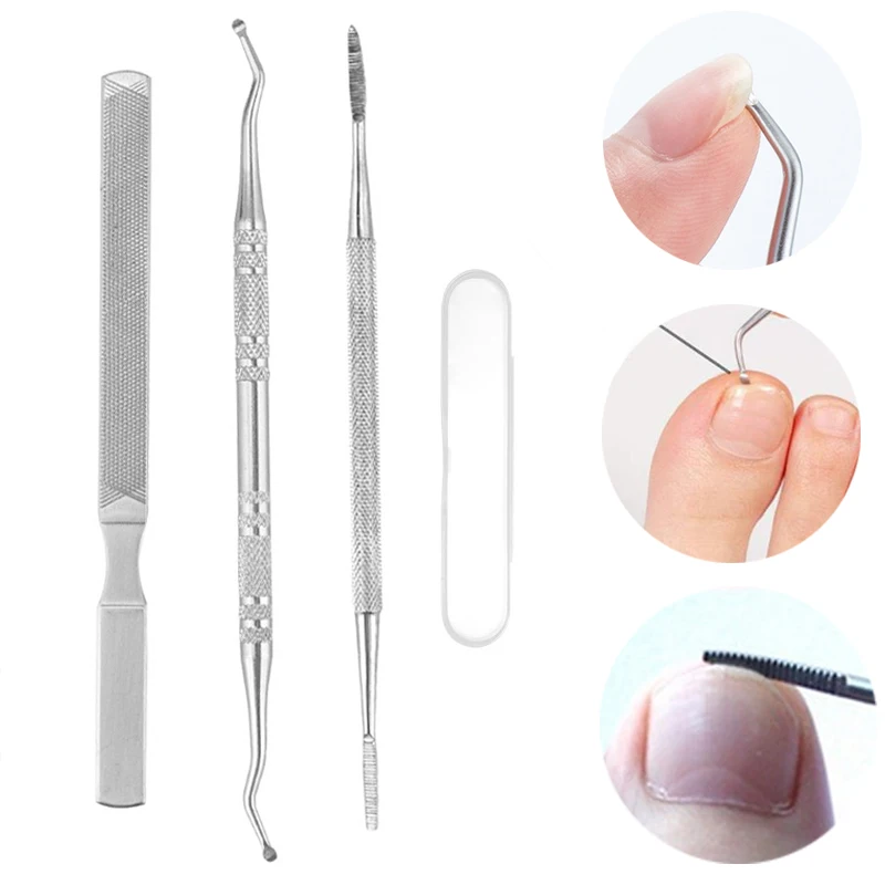 

Double Ended Ingrown Toe Correction Files Stainless Steel Paronychia Toe Nail Care Manicure Pedicure Toenail Clean Foot Tools