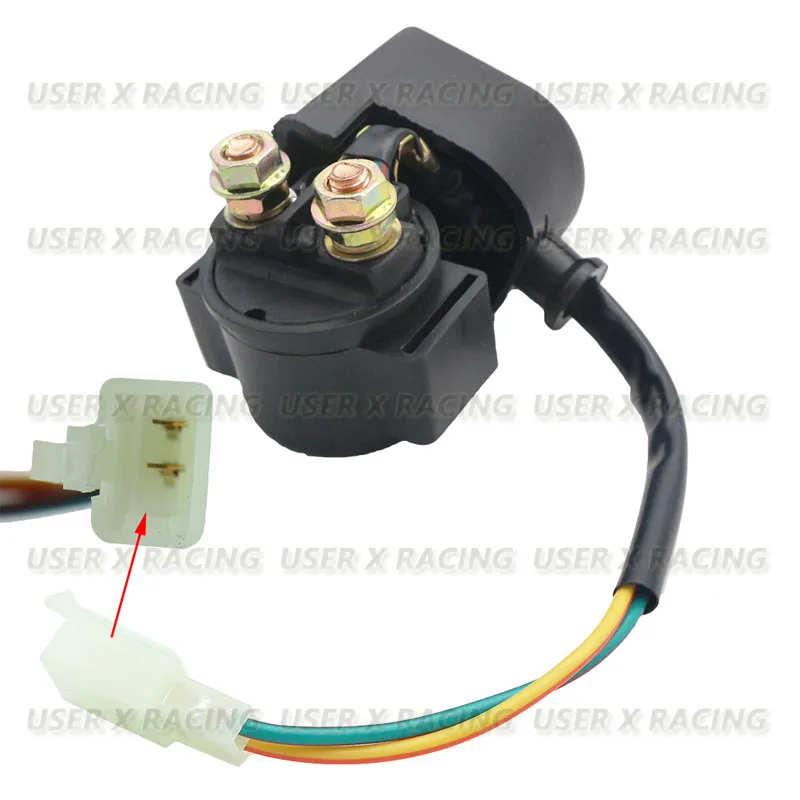 USERX Universal Motorcycle Starter Relay Solenoid for 4-Stroke GY6 Engine 50cc 70 cc 90cc 110 cc 125cc 150cc 200cc 250cc ATV