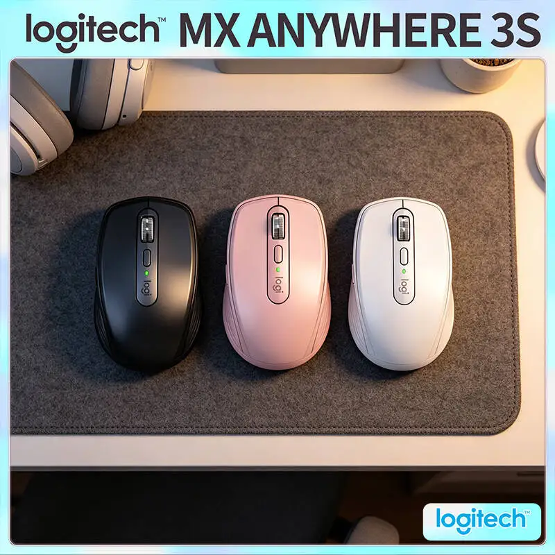 

High-Performance Logitech MX Anywhere 3S - 8K DPI, MagSpeed Hyper-Scroll, Quiet Clicks, Multi-OS Support, USB-C Charging