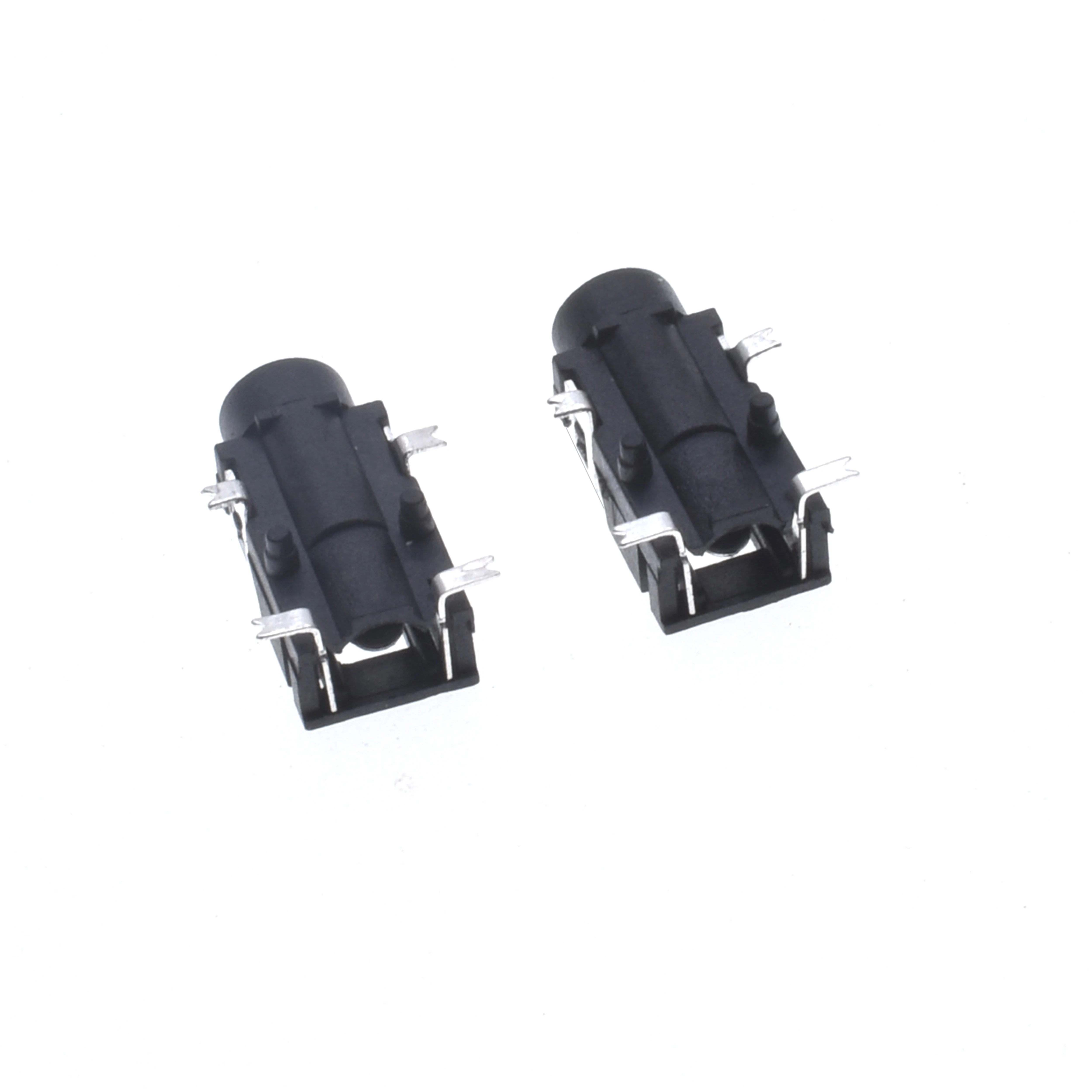 10 Pcs 3.5mm headphone socket PJ-321 female socket 4-pin patch type, 2 fixed pin copper environmentally friendly audio sockets