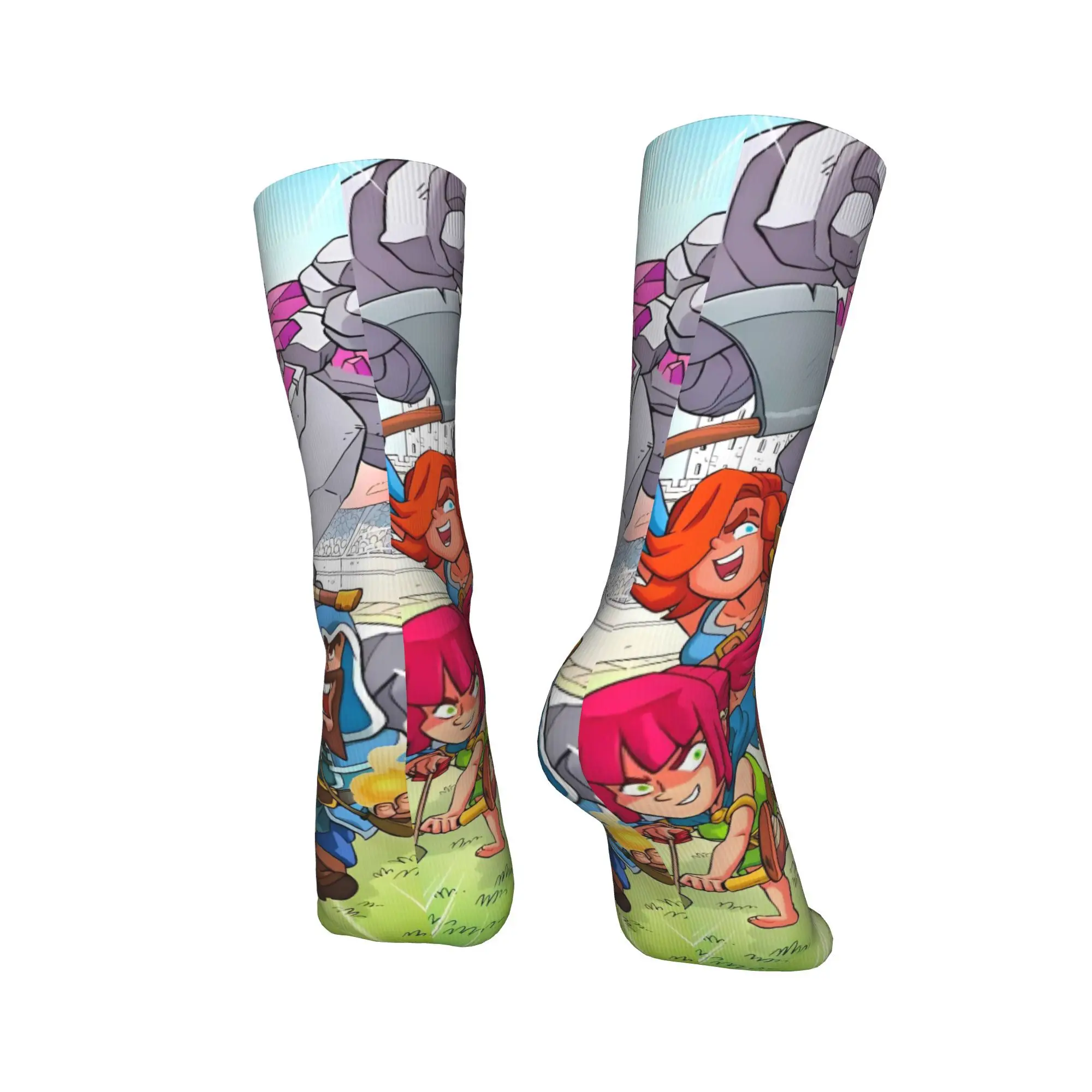 C-Clash R-Royale جوارب جوارب بأشكال مضحكة الكبار الرجال تنفس الجوارب الشتاء الجري المطبوعة مكافحة العرق الجوارب هدية عيد ميلاد