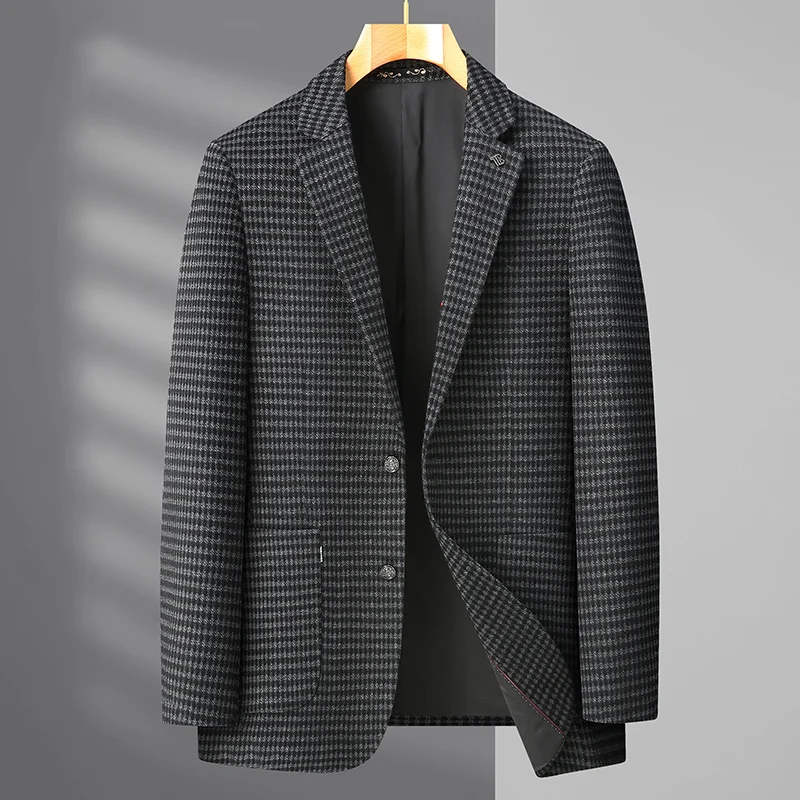 Blazer tamanho grande XL-7XL ao ar livre masculino casual moda tendência desportiva cor sólida estilo britânico negócios cavalheiro casamento blazer