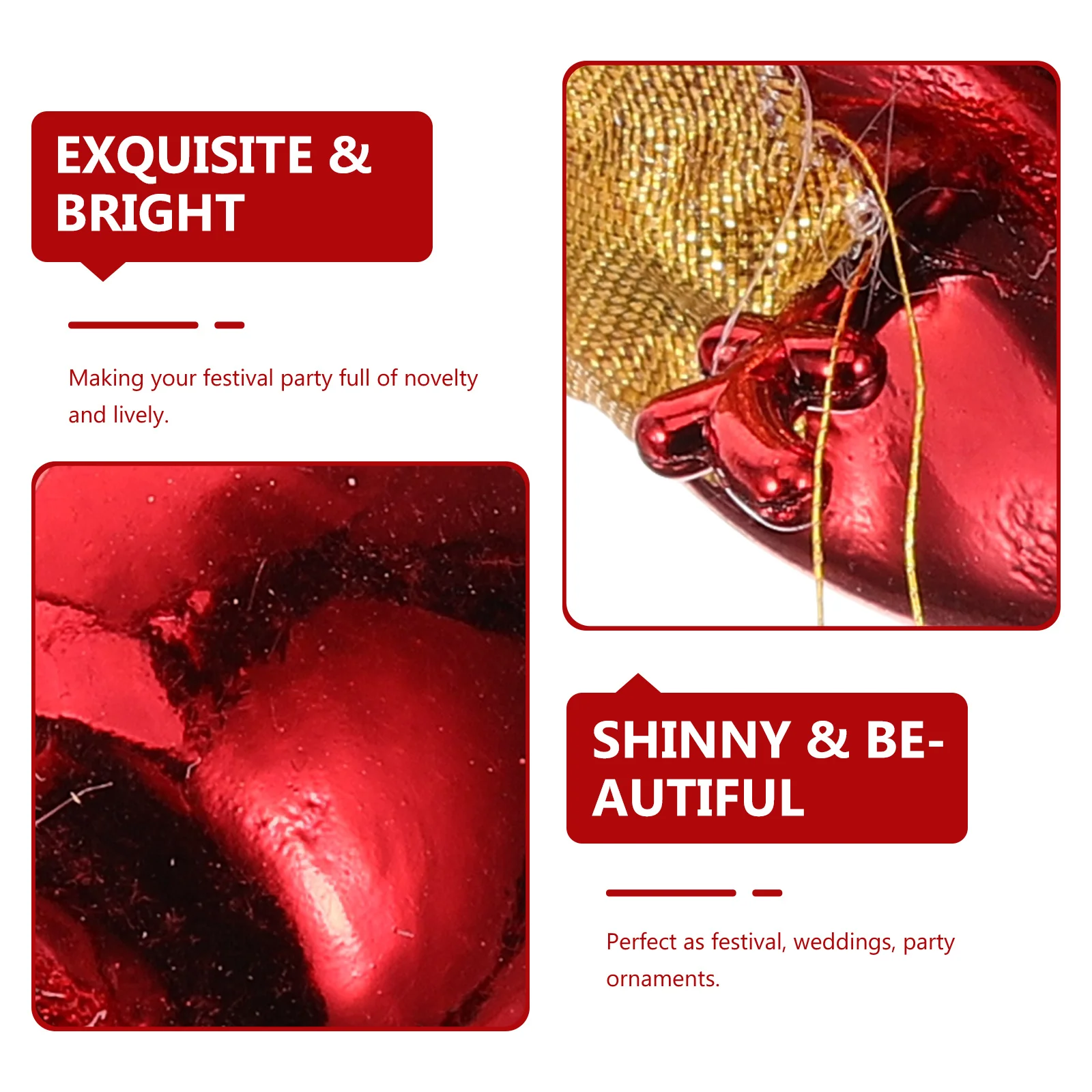 

Simulation Apple Pendant 4cm Christmas Apple Hanging Ornament Plastic Electroplated Xmas Tree Ornament Christmas Party Wedding