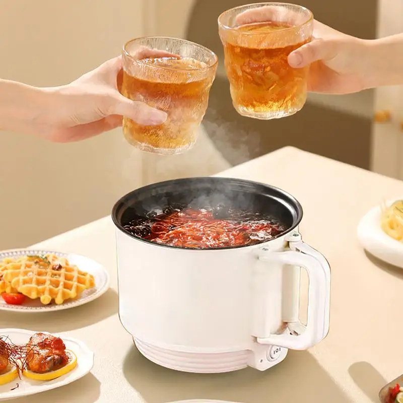 Ramen Cooking Pot Electric Lazy Pot Noodle Mini Hot Pot Portable Pot Electric Ramen Cooker Multifunctional Mini Pot Rapid Noodle