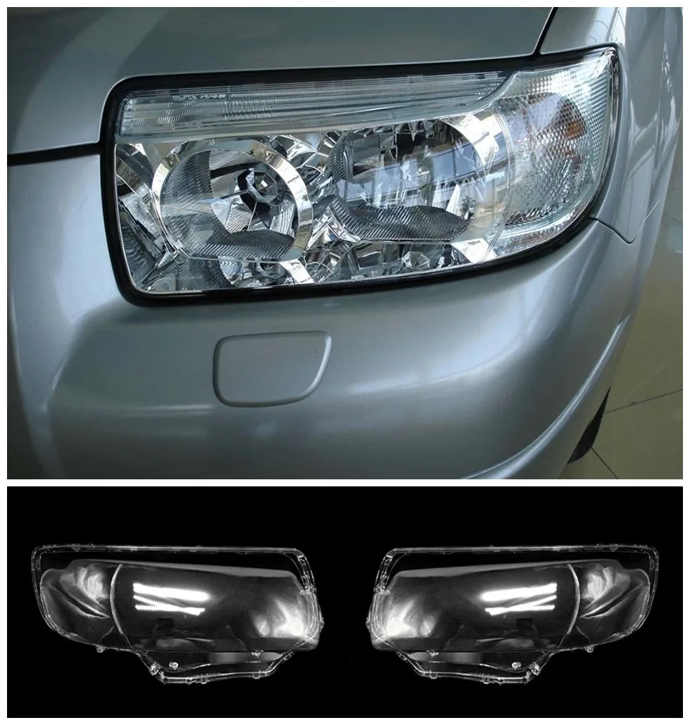 

Headlight Transparent Lamp Housing Mask for Subaru Forester 2006-2007 Forester Plexiglass Lamp Housing Mask