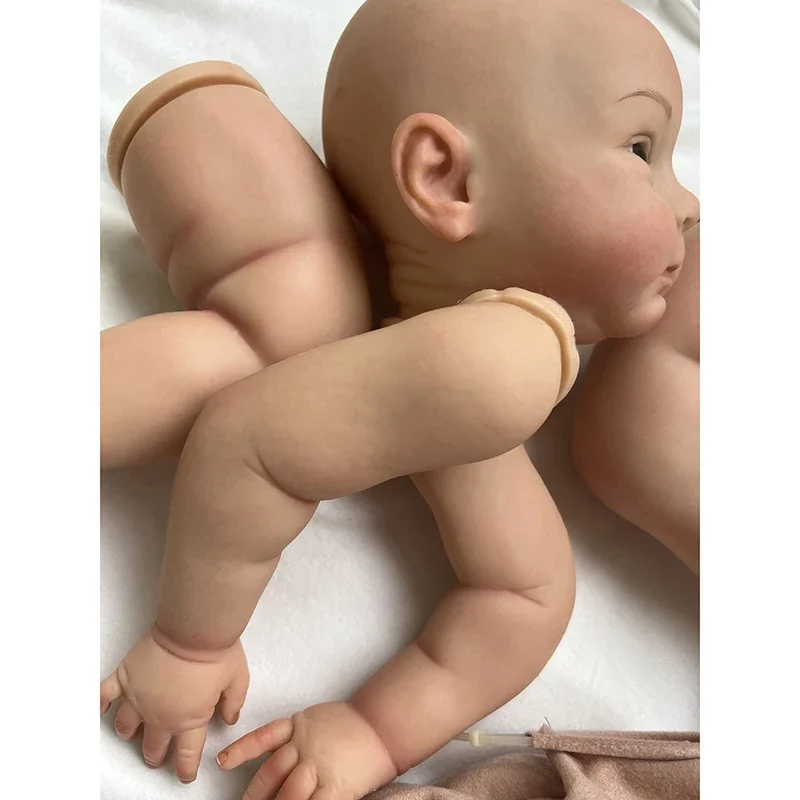 24inch Already Finished Painted Reborn Doll Parts Huxley Lifelike Painting with Visible Veins 3D Skin Cloth Body Included