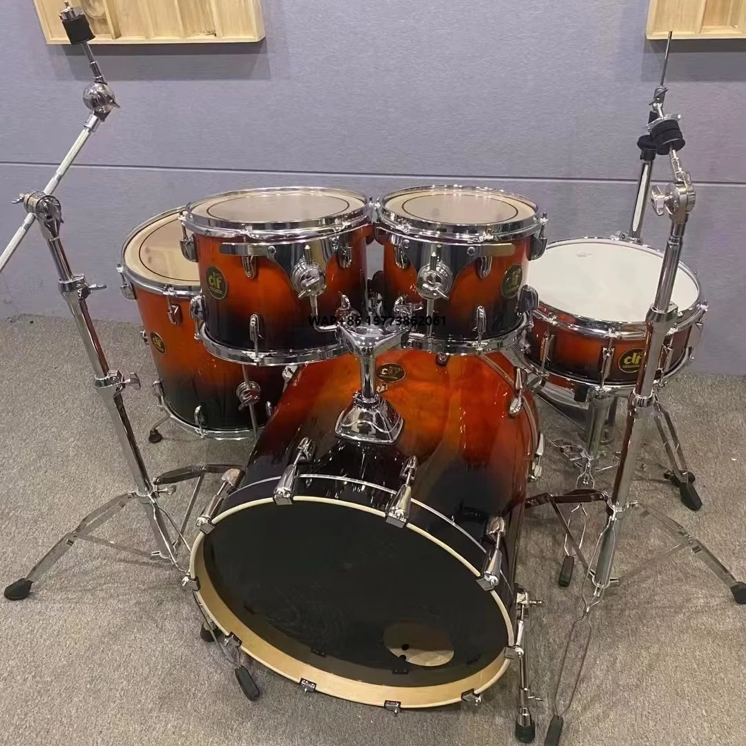 

Musical 5-Pc Set Percussion Instruments Baking Paint Drum Professional Electric Drum Kits