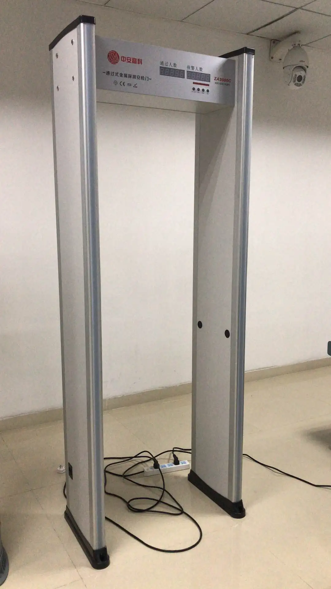 ZA3000C wholesale 6 zones walk through metal detector for airport security