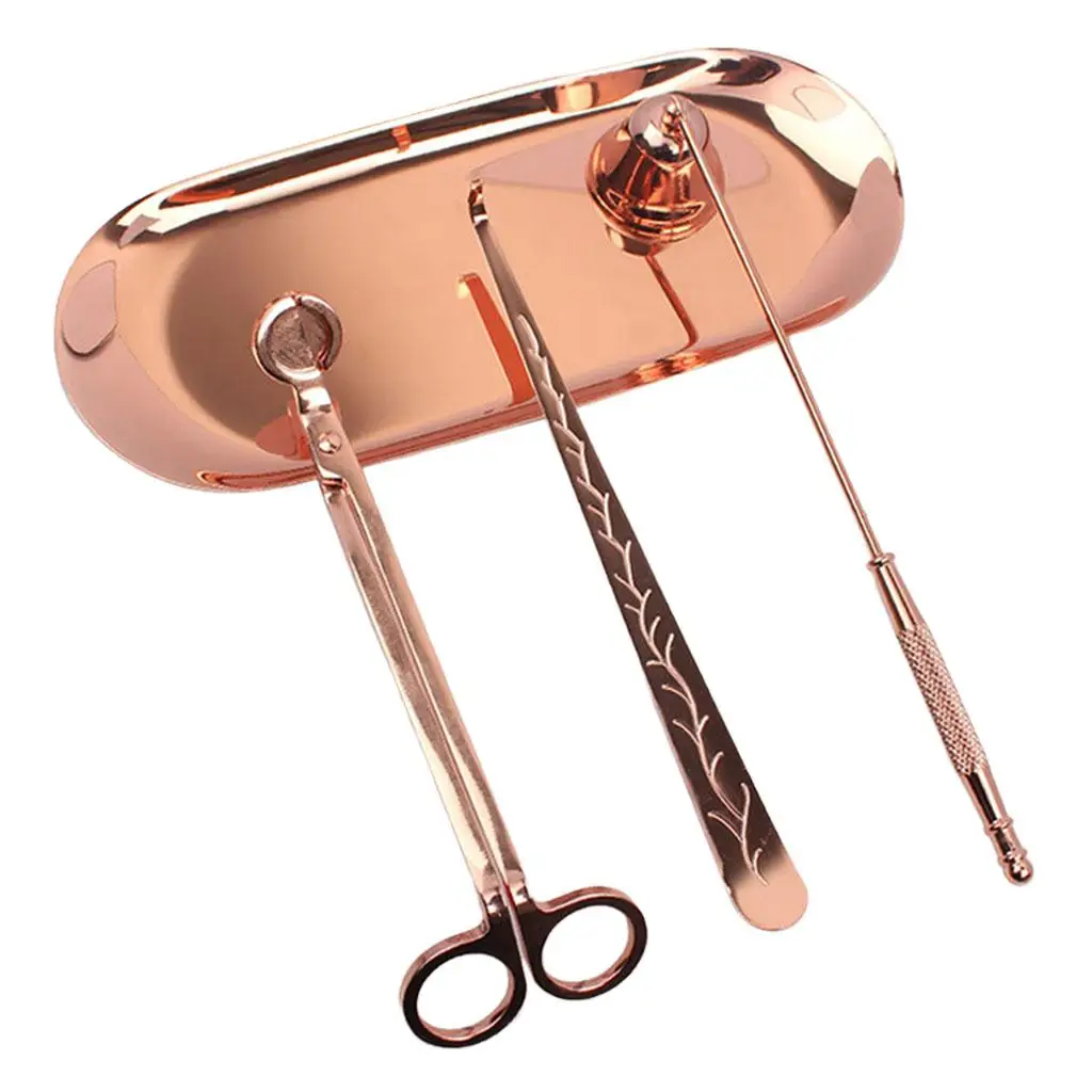 4Pcs Candle Snuffer Set Candle Trimmer Dipper Tools Wedding Gift