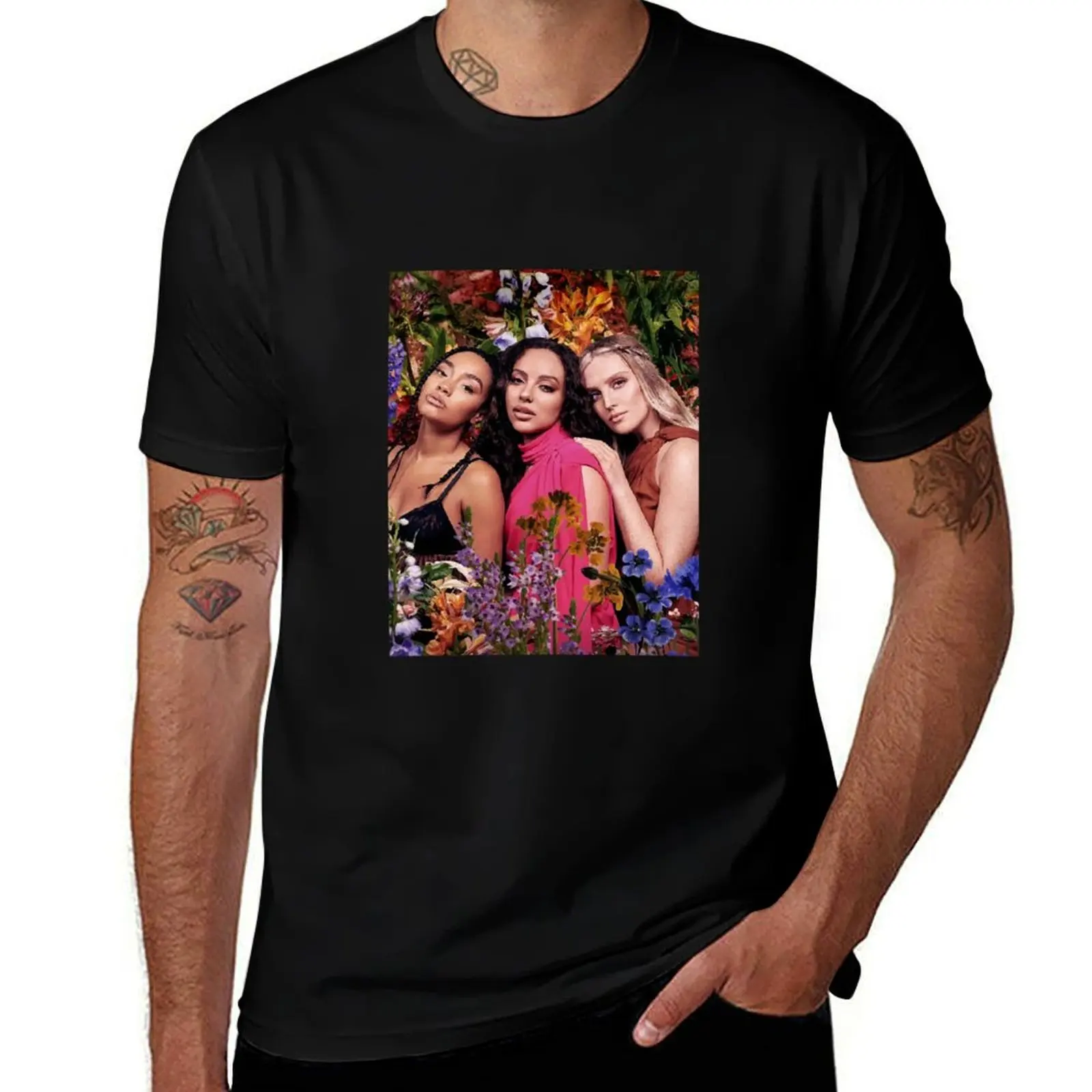little mix flowers (between us) T-Shirt Labor Work Casual T-Shirt