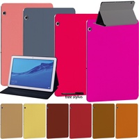 Tablets Case for Huawei MediaPad T5 10 10.1“/MediaPad M5 Lite 10.1/M5 10.8 Inch/MediaPad T3 8/T3 10/2/3/4 Cover Cases + Stylus