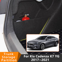 Auto Accessories For Kia Cadenza K7 YG 2017~2021 2018 2020 Car Organizer Trunk Side Partition Trunk Interior Storage Box Parts