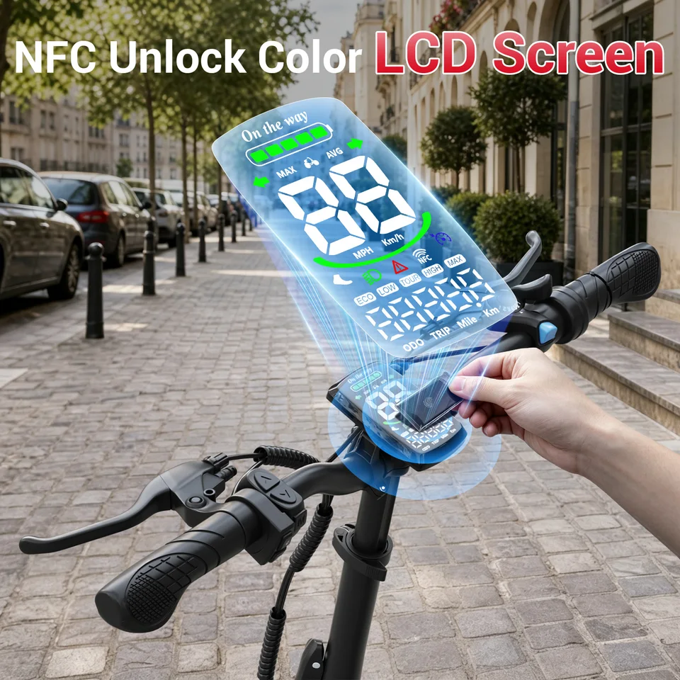 Spacewalk 1500W Peak Motor Fat Tire Electric Bike for Adults 20x4.0 Folding E-Bike 48V 15Ah Electric Bicycle Removable Battery with NFC Unlock 28MPH Long Range 45-60 Miles 7-Speed Gears 5 PAS UL2849 image 7