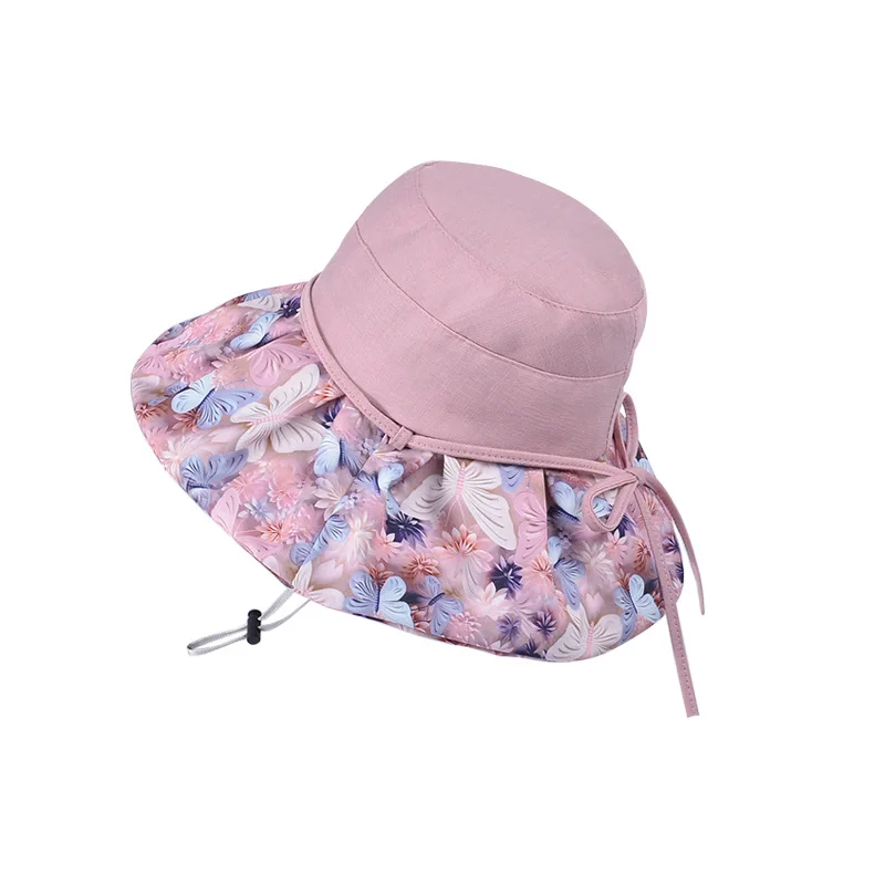 2025 New Large Brim Sunshade Hat Foldable UV Protect Neck Protective UV Sun Hat UPF 50+ Sun Protection Beach Hats