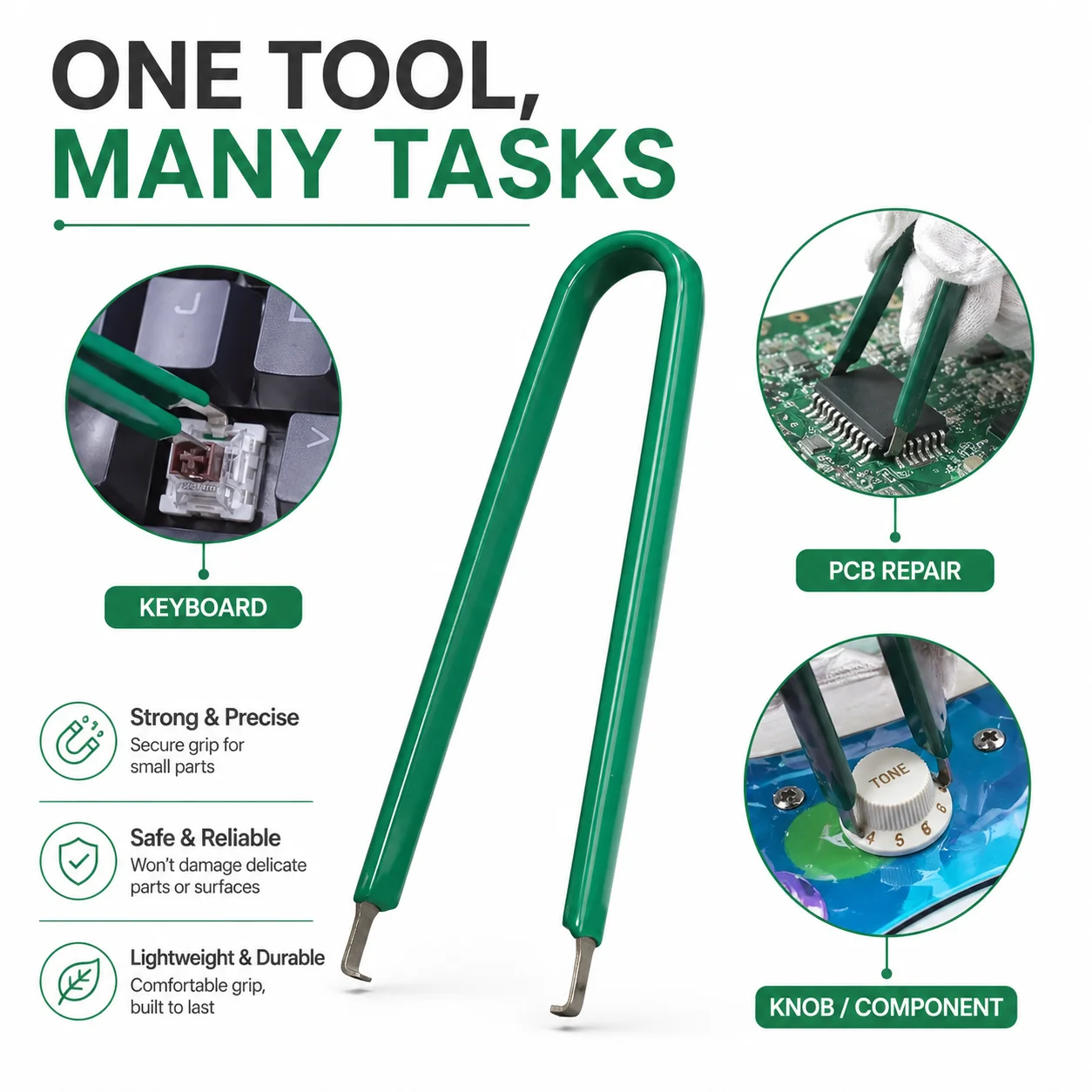 

Anti Static Keyboard Switch Puller U Shaped IC Extractor Tool for Safe Component Removal Mechanical Keyboard Repair Use