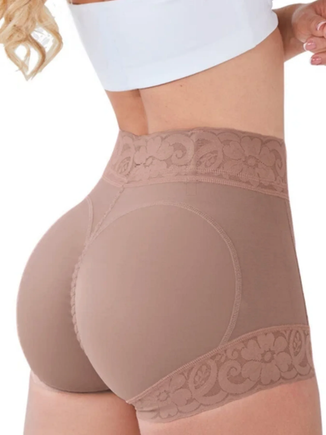 Fajas Curvy para Mujer, Faja Curvy, Panty Moldeador de Glúteos de Encaje Clásico para Uso Diario, Braguita Reductora y Suavizante