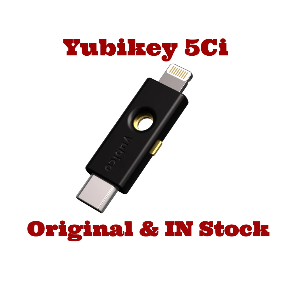 Yubico YubiKey 5Ci，Phishing Resistant Strong Two-factor And Multi-factor Authentication Supports WebAuthn/FIDO2, FIDO U2F