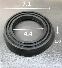 

2pcs Flange Ring Seal Home Public Restrooms Universal Fit Drain Sturdy Rubber Sealing Ring Leakproof Seal Sealing For