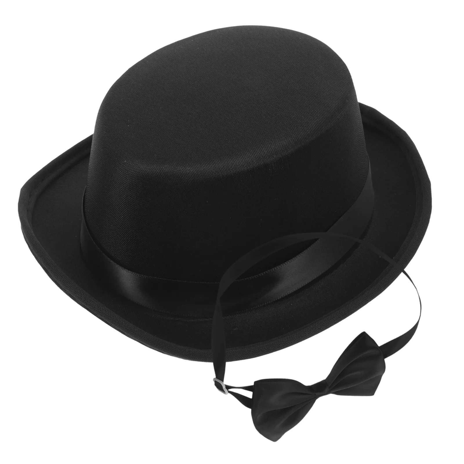 

1Set Pet Gentleman Hat Set Adjustable Dog Cat Bowtie Costume for Festival Party Photo Props Cute Pet Accessory