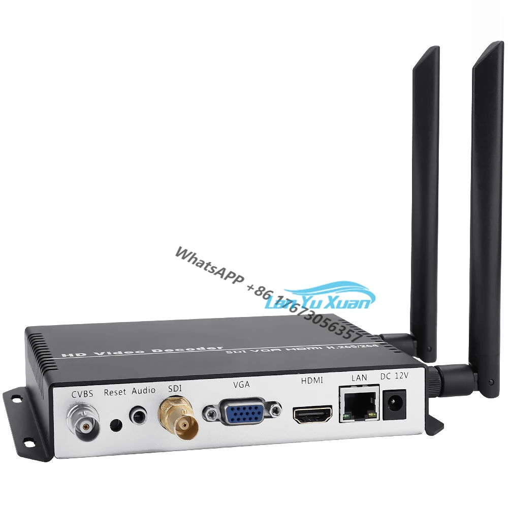 URay H.265 H.264 SDI  VGA CVBS Video Streaming Wifi Decoder NDI SRT HD IP  