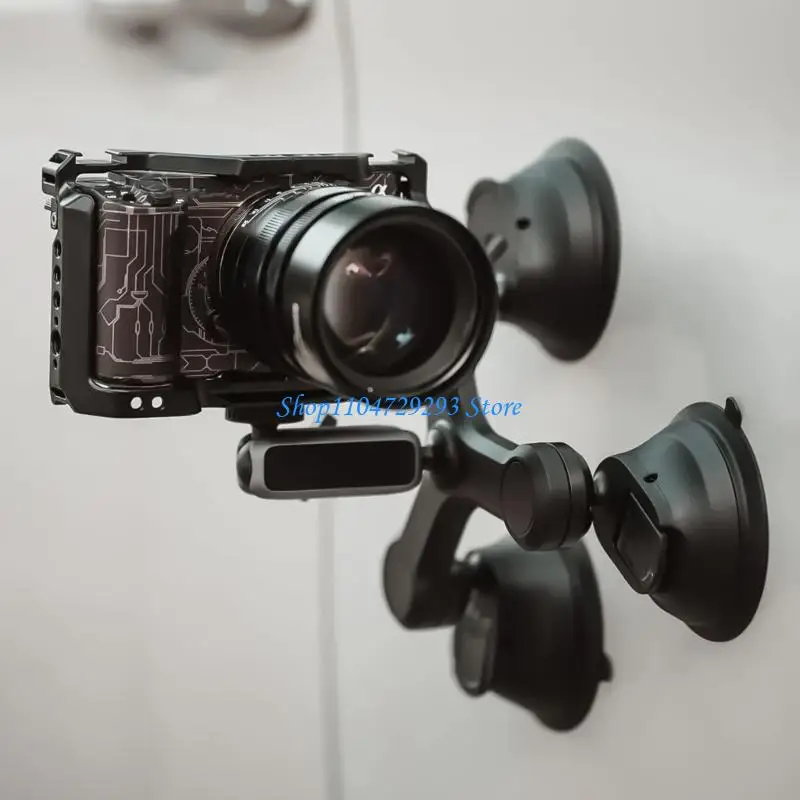 

Y2GD Vacuum Suction Cup Holder Strong Grip Car Mount Stand for Cameras And Action Devices with 3kg Load Bearing