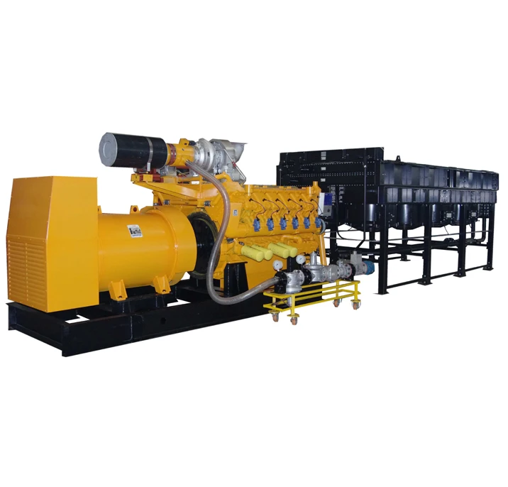 1Mw Tot 2Mw Continu Draaiend Programma Aardgas Cng Lng Biogas Generator Met Warmtekrachtkoppeling Voor Verwerkingsinstallatie