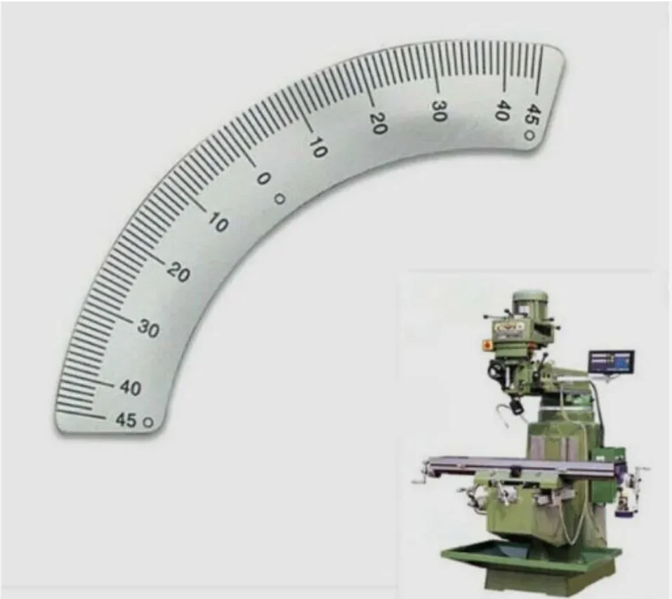 

1PC Milling Machine Parts 45° Degree Angle Plate Micrometer Scale For Bridgeport