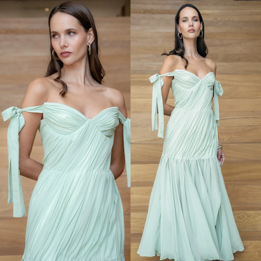 Maßgeschneiderte A-Linie U-Boot-Ausschnitt, elegantes, zartes Abendkleid, modisches Temperament, Partykleider, hochwertige, maßgeschneiderte Anlasskleider